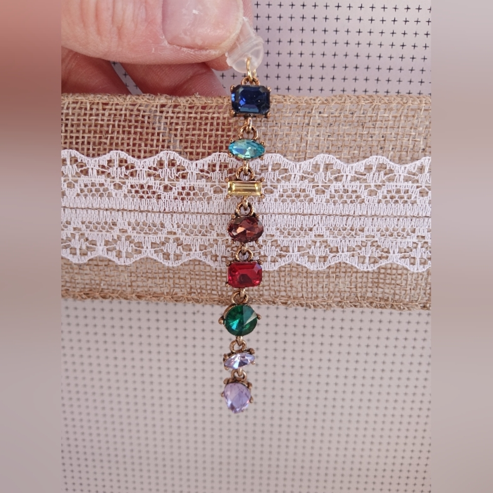 USB-C Type Charger Port Dust Plug Swarovski Crystal Dangle Charm Hangs Phone